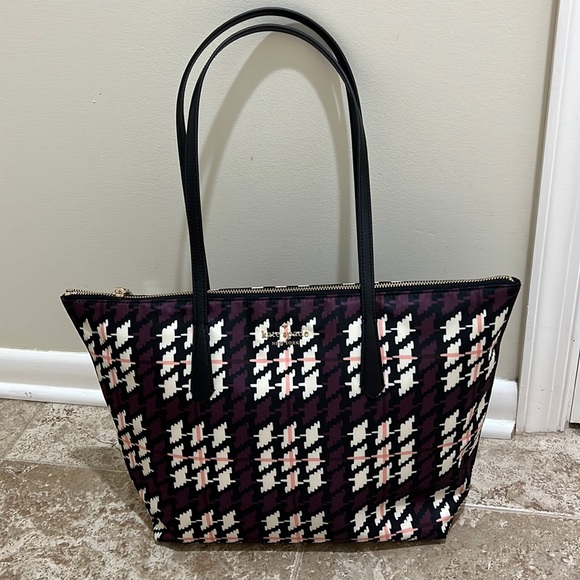 kate spade Handbags - Kate Spade  ♠️ Kitt the little better houndstooth nylon tote